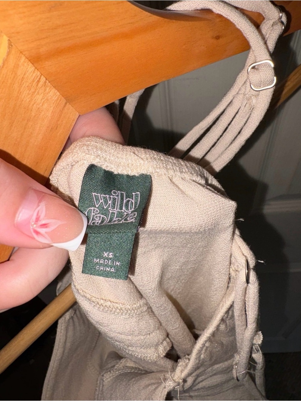 wild fable Cream Ruched Drawstring Mini Dress - Picture 7 of 7